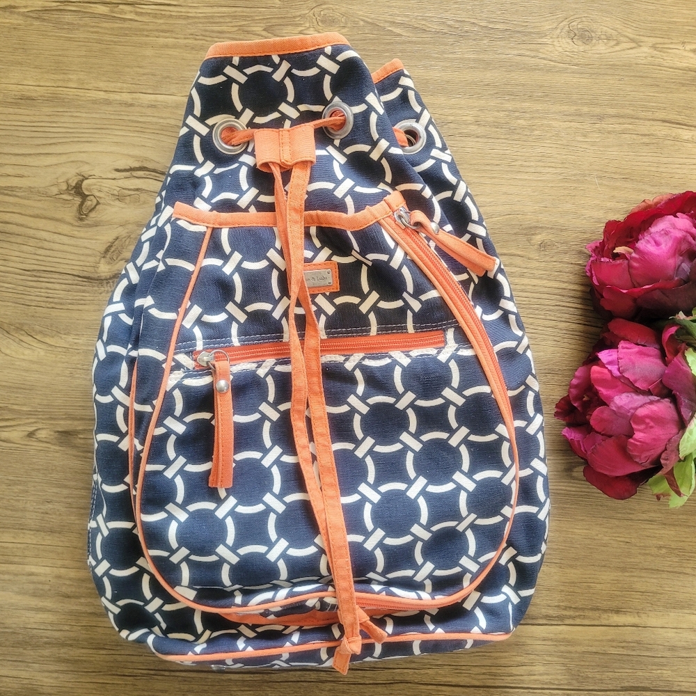 Ame & Lulu navy Game On Tennis backpack